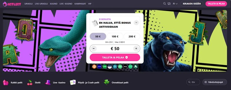 Joki Casino Suomi - Tarjoukset, Bonukset ja Ilmaiskierrokset Kasvavasta